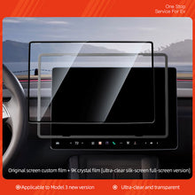 Tesla 21 Model 3 central control tempered film model y screen film navigation film modification accessories New version MY3 ultra-clear 9K silk screen full-screen version + high-definition instant film artifact