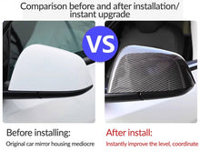 Suitable for Tesla Model_Y_3_Y_S_X carbon fiber rearview mirror cover reversing mirror housing modified decorative accessories