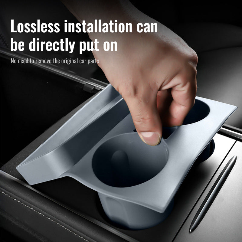 Car cup holder suitable for Tesla model3 central control cup beverage limiter silicone cup holder