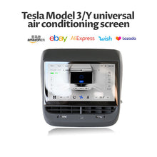 Applicable to Tesla model 3Y through-mounted rear air-conditioning Carplay entertainment multimedia system 7-inch display
