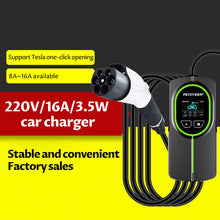 Suitable for Tesla car charger modely/3 home portable charging pile 16A emergency travel gun