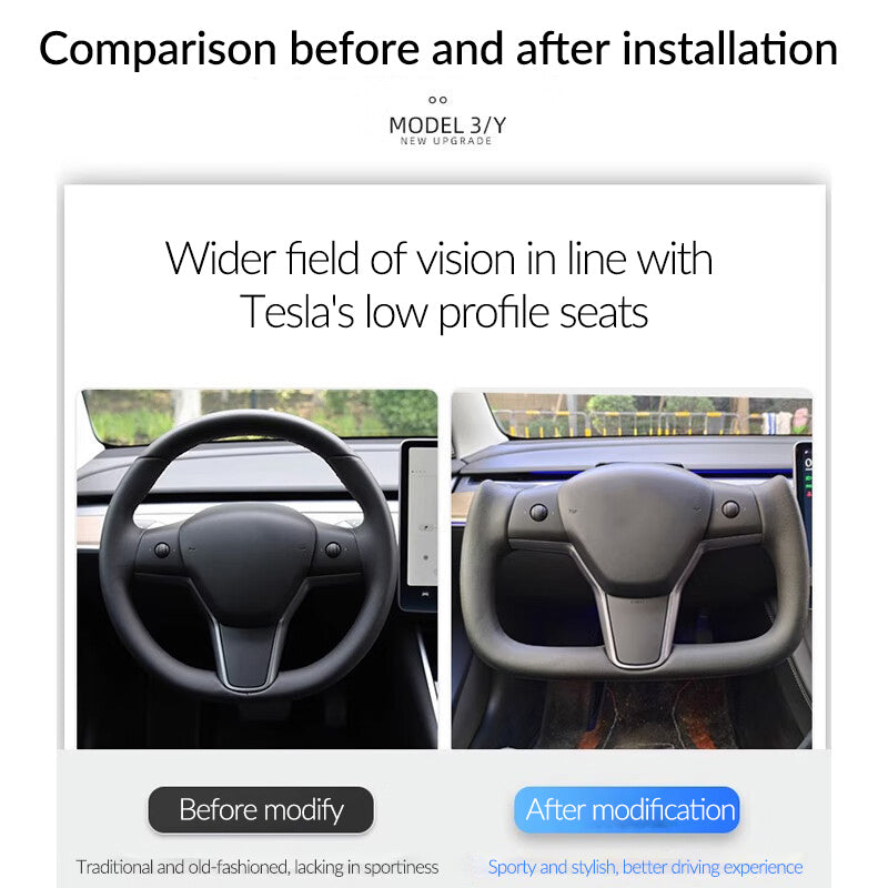 Tesla factory upgraded yoke carbon fiber steering wheel suitable for model edamame 3yx heated steering wheel