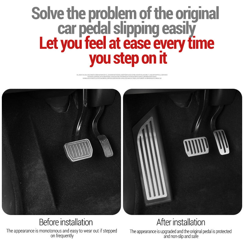 For Tesla Model 3 Y 2021-2022 Accessories Model 3 Aluminum Alloy Accelerator Brake Pedal Durable Car Pedal Pad Cover