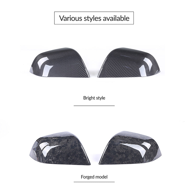 Tesla Tesla MODEL3 real carbon fiber modified pure carbon replacement rearview mirror reversing mirror decoration