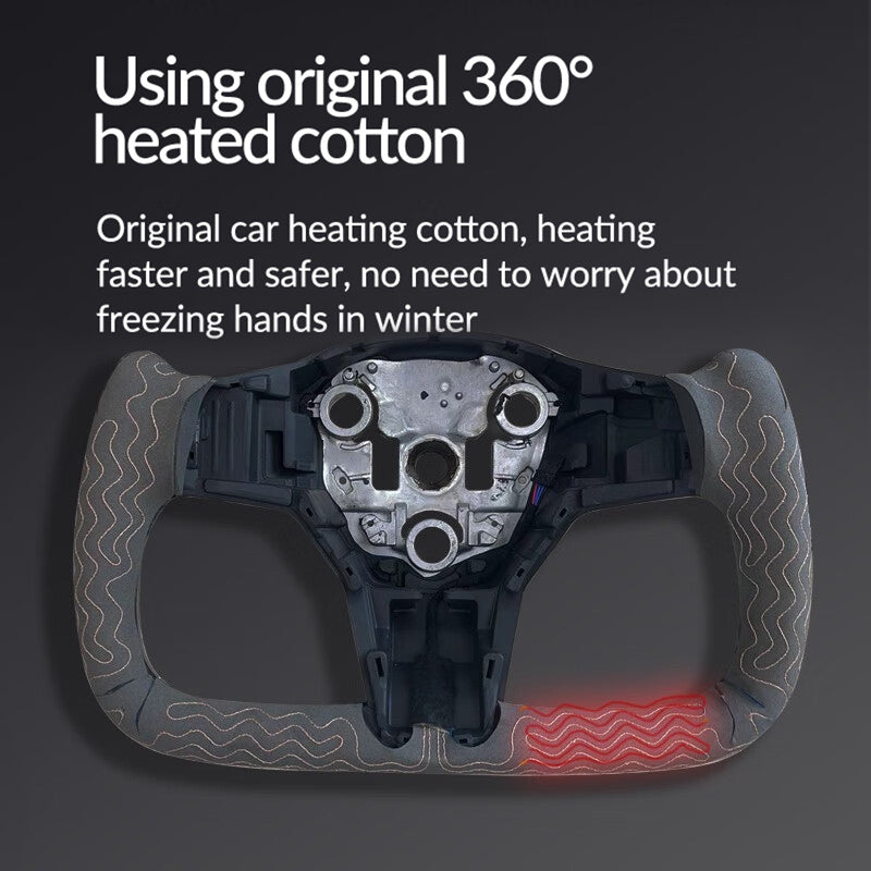 Tesla factory upgraded yoke carbon fiber steering wheel suitable for model edamame 3yx heated steering wheel
