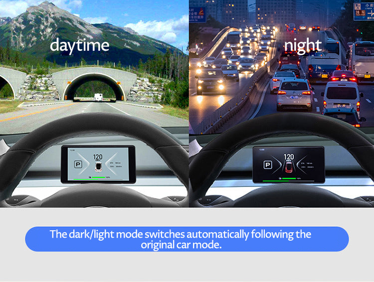 Use Tesla modely/3 smart dashboard LCD head-up display edamame modification accessories