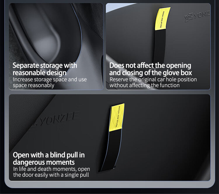 Applicable to Tesla Model 3/Y door slot storage box under the storage pad car interior accessories modification Model 3 new version Nappa leather full car protection set