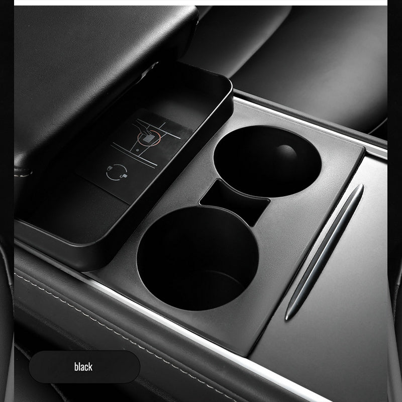 Tesla model y/3 multi-function central control cup holder environmentally friendly odorless silicone limiter coaster storage box