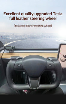 Suitable for Tesla yoke steering wheel original carbon fiber refresh version Model 3/y modification accessories