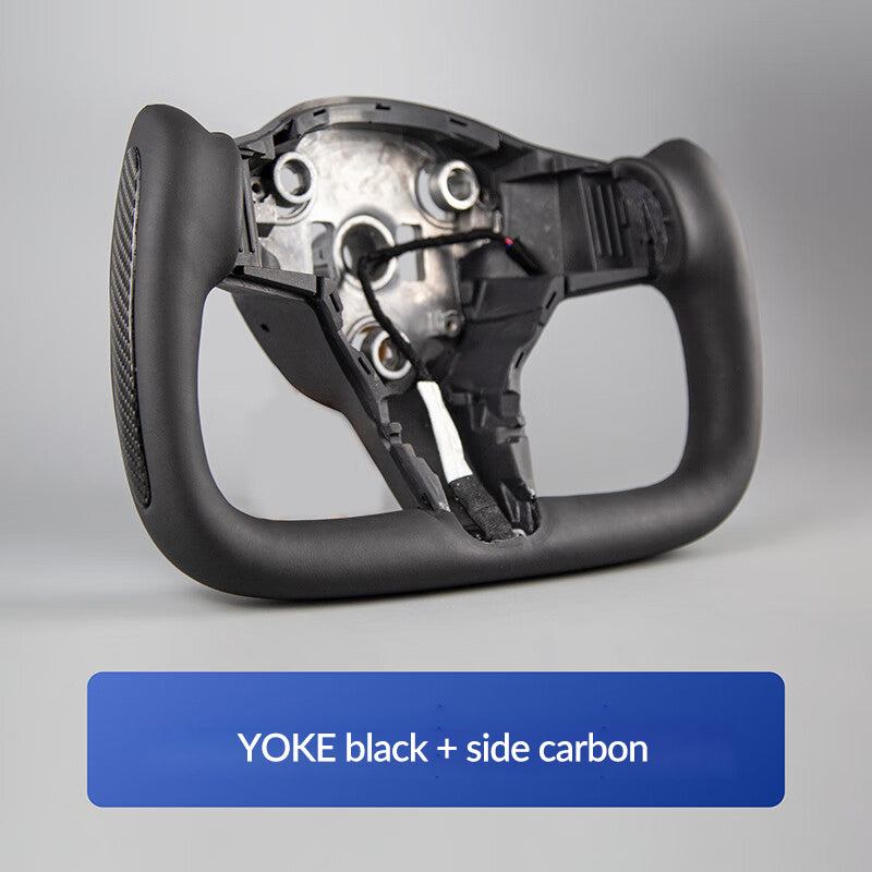 Tesla factory upgraded yoke carbon fiber steering wheel suitable for model edamame 3yx heated steering wheel