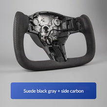 Suitable for Tesla YOKE steering wheel heating Model 3/Y carbon brazing material, suede modified interior accessories