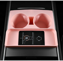 Tesla Model 3 new version car cup holder Modely silicone cup holder storage box modification accessories