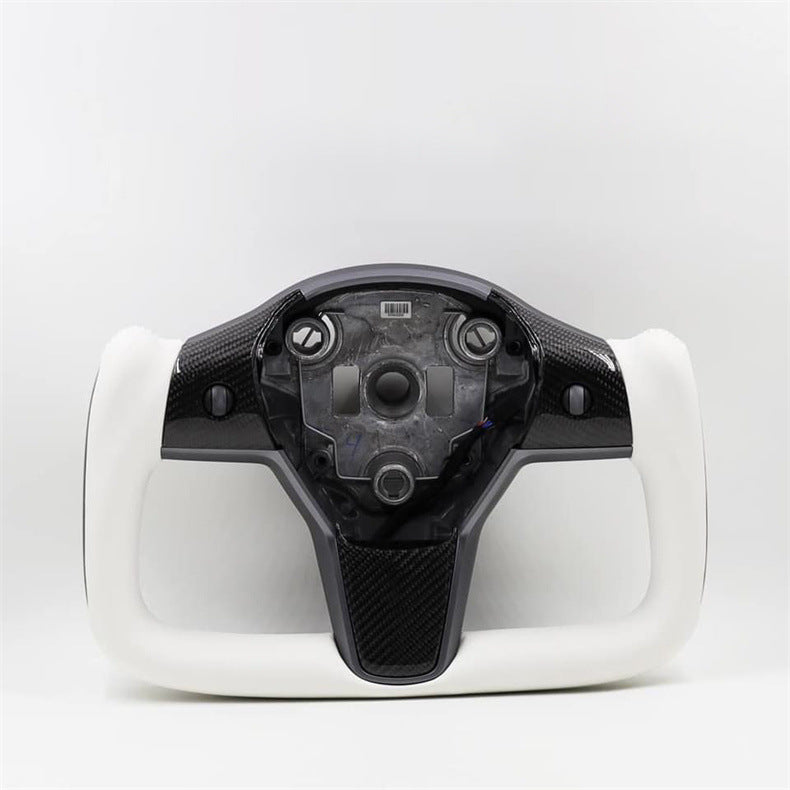 Suitable for Tesla yoke steering wheel factory modified model Edamame 3yx carbon fiber modified steering wheel