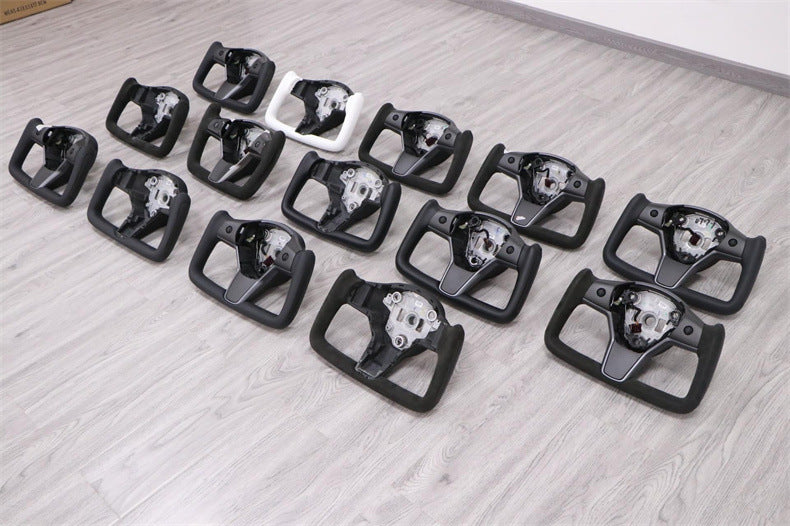 Suitable for Tesla yoke steering wheel factory modified model Edamame 3yx carbon fiber modified steering wheel