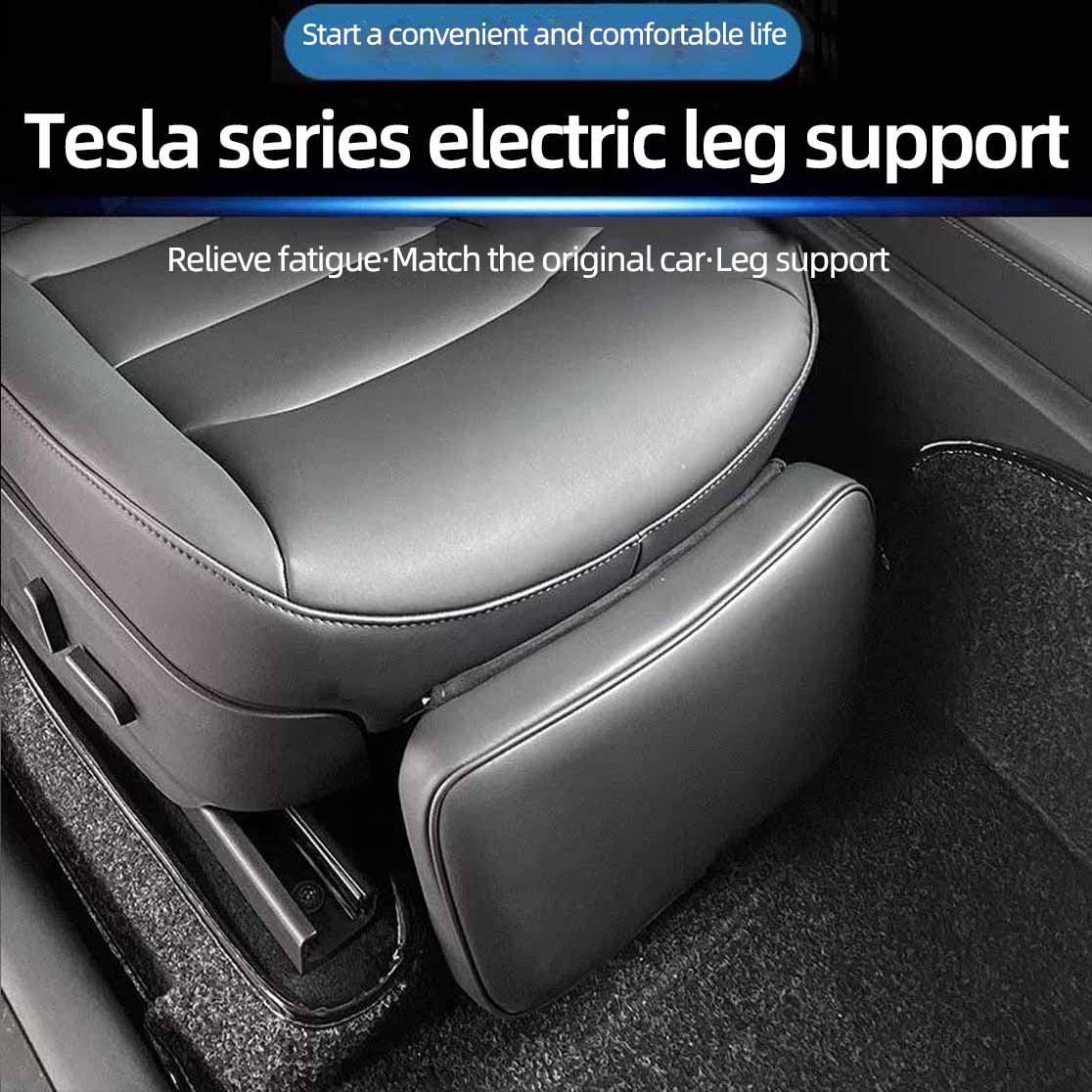Tesla ModelY/3 car seat leg support electric leather seat leg support queen co-pilot leg support