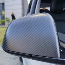 Suitable for Tesla Model_Y_3_Y_S_X carbon fiber rearview mirror cover reversing mirror housing modified decorative accessories