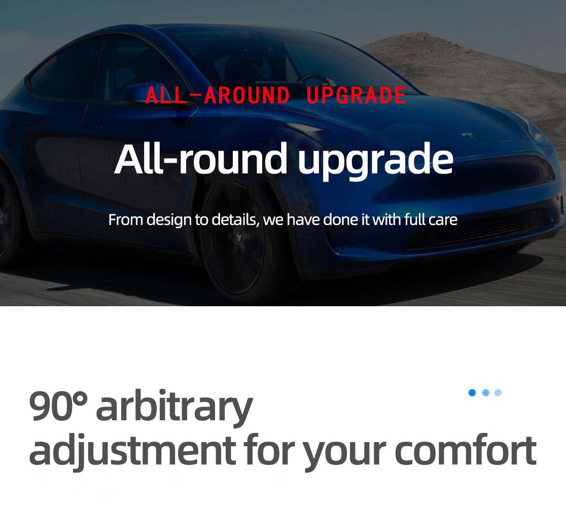 Tesla ModelY/3 car seat leg support electric leather seat leg support queen co-pilot leg support