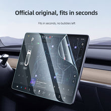Tesla 21 Model 3 central control tempered film model y screen film navigation film modification accessories New version MY3 ultra-clear 9K silk screen full-screen version + high-definition instant film artifact
